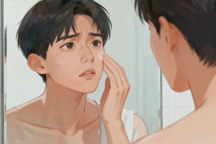 青年人臉上偶爾起濕疹能靠自己自愈嗎(圖1)