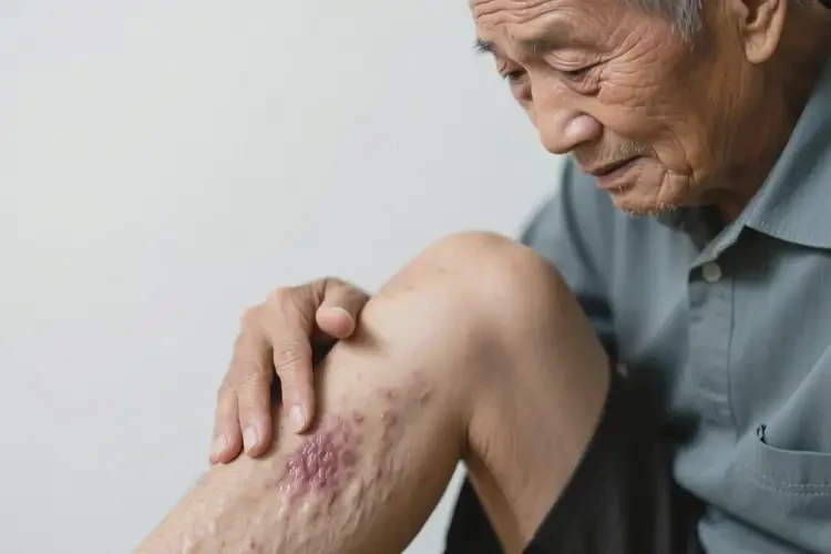 老人小腿上出現(xiàn)濕疹可以治好嗎(圖3)