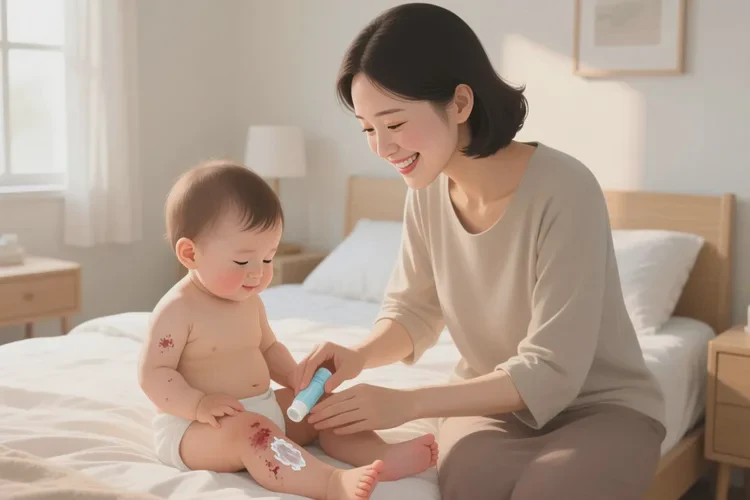 孩子大腿上偶爾起濕疹可以治愈嗎(圖1)