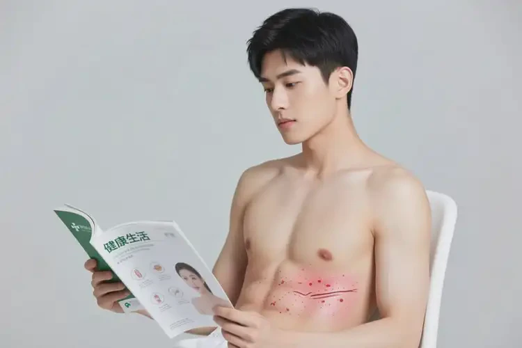 青年人肚子出現(xiàn)濕疹可以治好嗎(圖1)