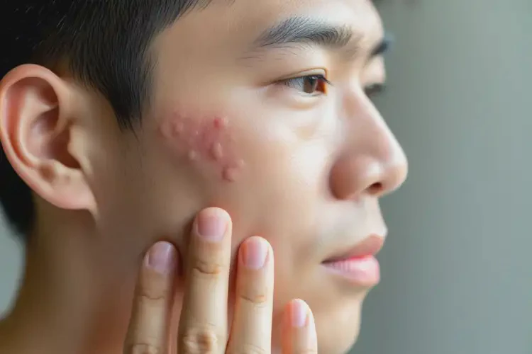 男生臉上經(jīng)常長濕疹可不可以根治(圖3)