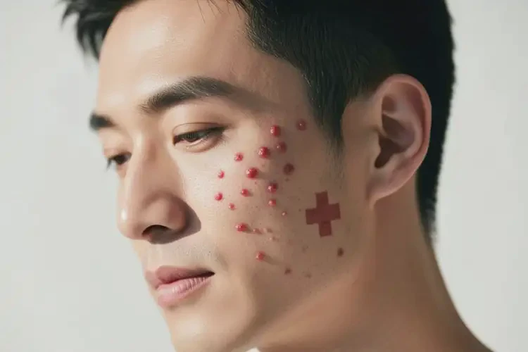 男人臉上長濕疹可不可以根治(圖1)