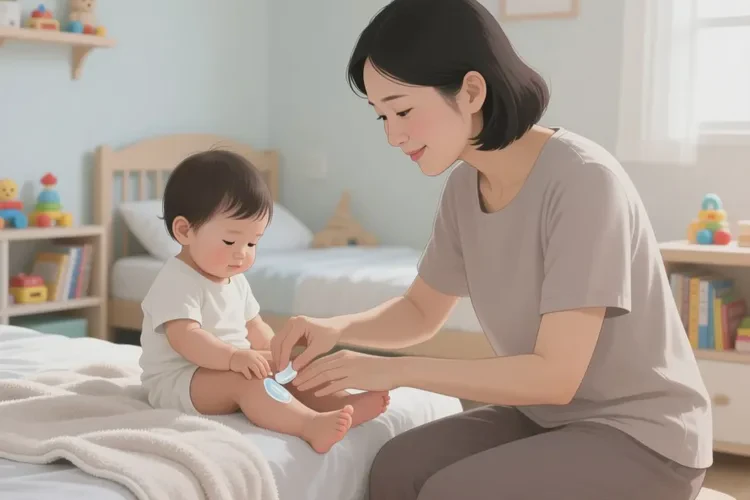 孩子小腿上偶爾長(zhǎng)濕疹可以治愈嗎(圖1)