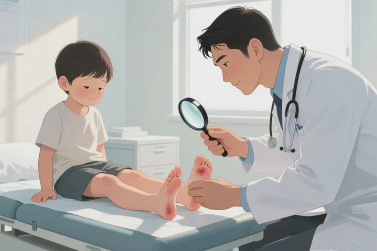 孩子腳上容易起濕疹可以治愈嗎(圖3)