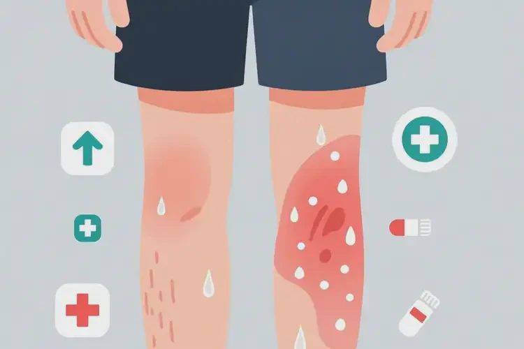 男生大腿上容易起濕疹可不可以根治(圖1)