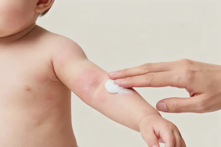 嬰兒手臂起濕疹可以治好嗎(圖1)