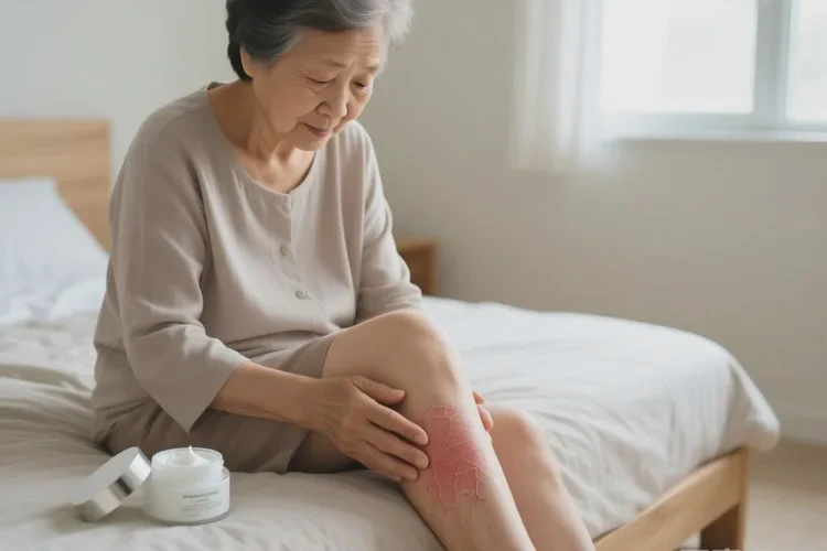 高齡老人大腿有濕疹能靠自己自愈嗎(圖1)