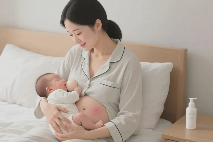 哺乳期媽媽肚子經(jīng)常起濕疹能靠自己自愈嗎(圖1)