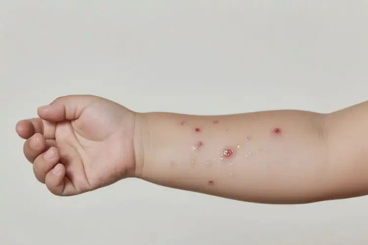 小孩手臂上偶爾起濕疹可以治好嗎(圖4)