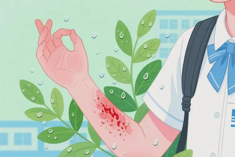 大學生手臂上偶爾起濕疹可不可以根治(圖1)