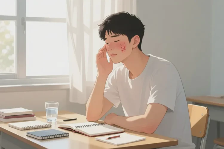 青年人臉上長(zhǎng)濕疹能靠自己自愈嗎(圖2)