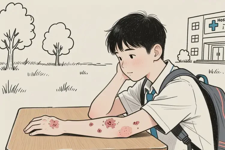 中学生手臂容易起湿疹可不可以根治(图1)