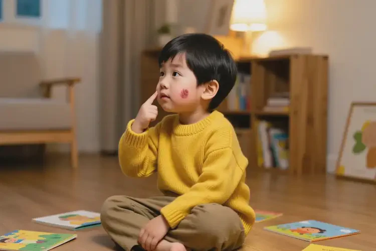 小孩臉上偶爾起濕疹可以治好嗎(圖1)