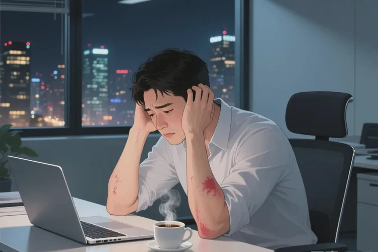 男人全身出湿疹能靠自己自愈吗(图1)