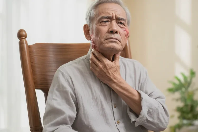 老年人脖子偶爾起濕疹能靠自己自愈嗎(圖1)