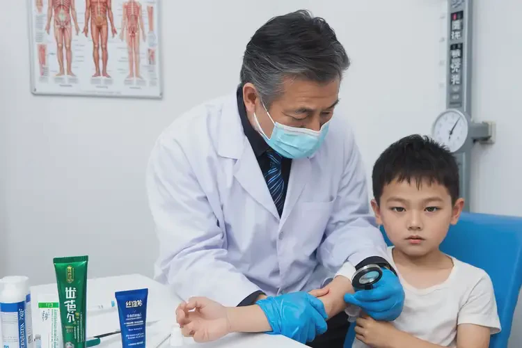 小兒臉上出現(xiàn)濕疹可以治好嗎(圖1)