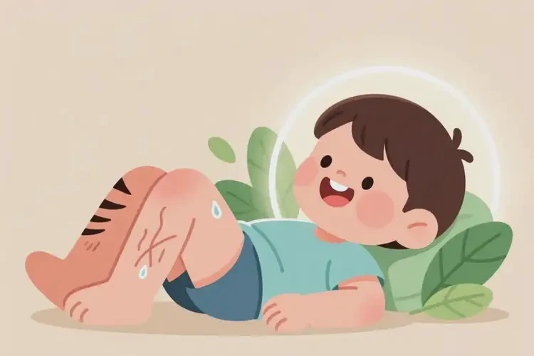 少兒大腿偶爾起濕疹可以治好嗎(圖2)