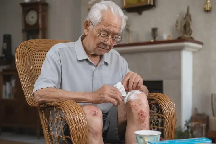 高齡老人小腿上出濕疹可不可以根治(圖3)