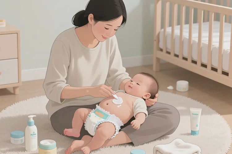 寶寶肚子上有濕疹可以治愈嗎(圖1)