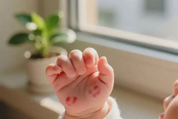 嬰兒手上偶爾起濕疹可以治好嗎(圖4)