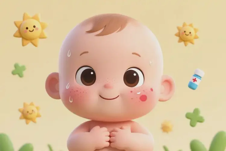 嬰幼兒面部經(jīng)常起濕疹可以治好嗎(圖1)