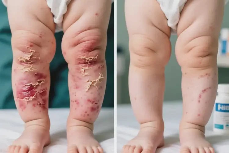 嬰幼兒小腿起濕疹可以治好嗎(圖2)