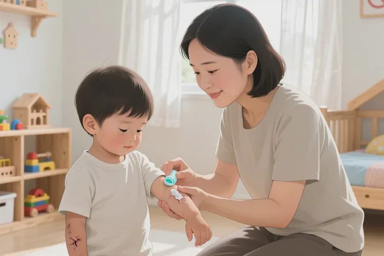 兒童手臂有濕疹可以治愈嗎(圖1)