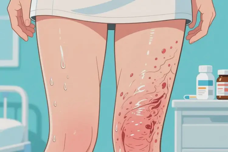 女性大腿上經(jīng)常長(zhǎng)濕疹可以治好嗎(圖2)