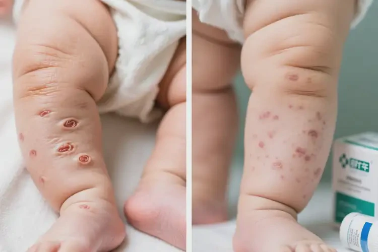 嬰兒小腿長(zhǎng)濕疹可以治好嗎(圖4)