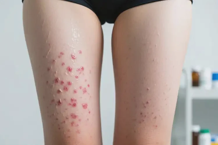 青年人大腿上有湿疹可以治好吗(图3)