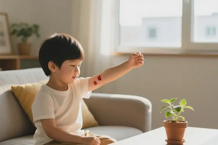 小孩手臂偶尔长湿疹可以治好吗(图3)