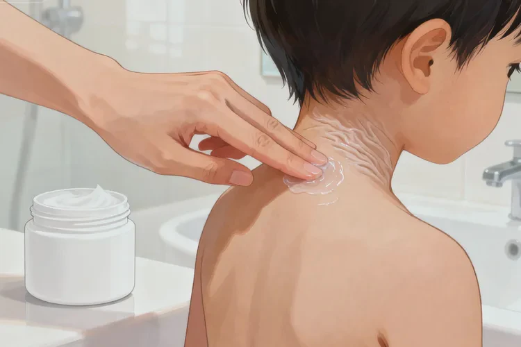 少兒脖子容易長(zhǎng)濕疹可以治愈嗎(圖1)