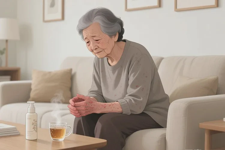 老年人手上起濕疹可以治愈嗎(圖1)