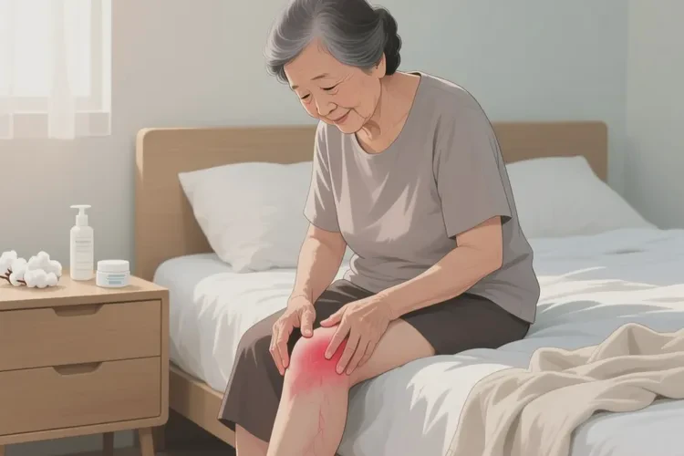 老年人大腿出現(xiàn)濕疹能靠自己自愈嗎(圖1)