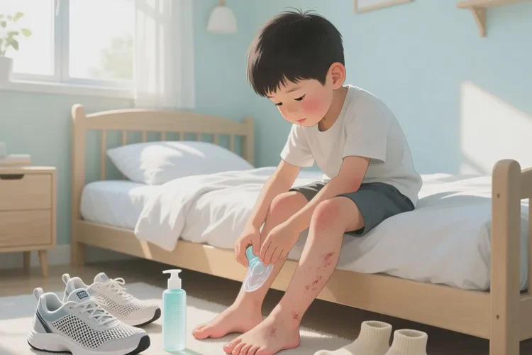 儿童脚上经常起湿疹可以治愈吗(图2)