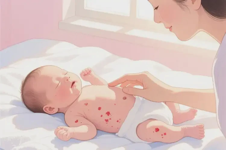新生兒肚子上出濕疹可以治好嗎(圖4)