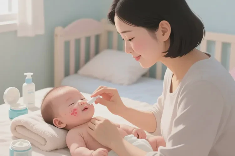 兒童面部起濕疹可以治愈嗎(圖1)