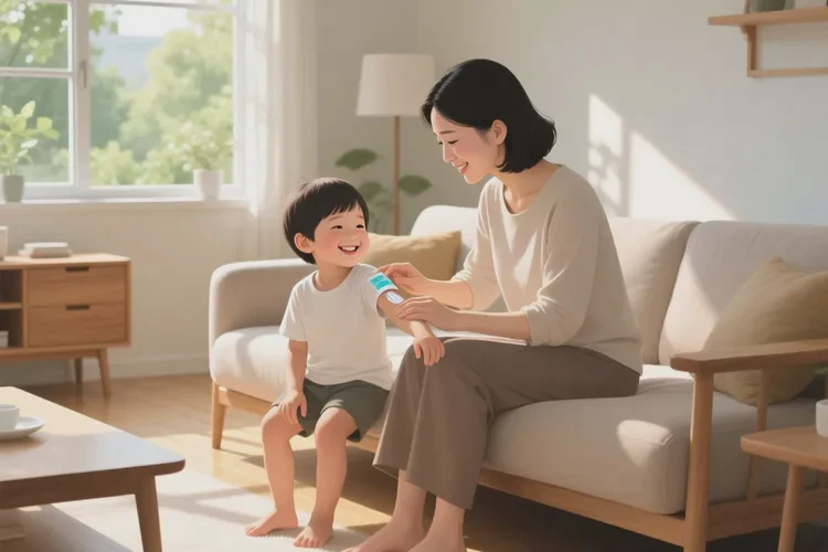 孩子手臂上長濕疹可以治愈嗎(圖1)