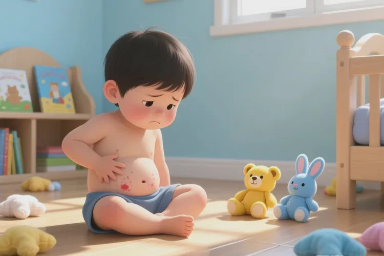 孩子肚子上經(jīng)常長(zhǎng)濕疹可以治愈嗎(圖2)