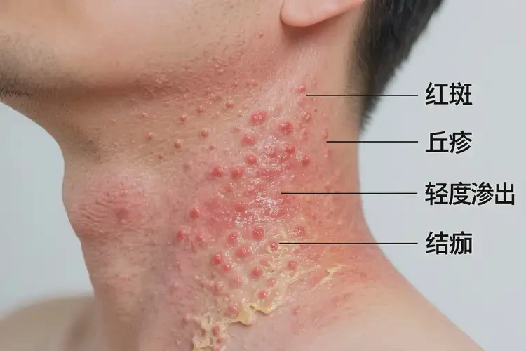 男性脖子出现湿疹可以治好吗(图3)