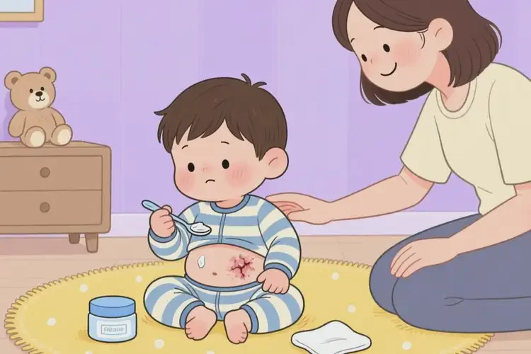 儿童肚子起湿疹可以治好吗(图1)