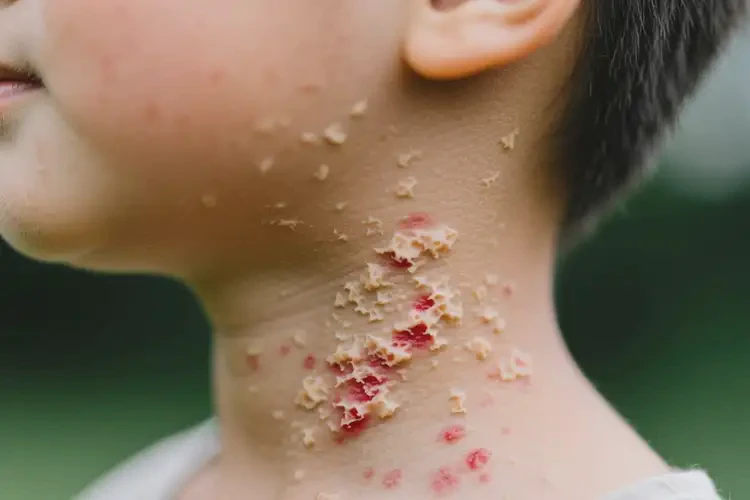 孩子脖子有濕疹可以治好嗎(圖1)