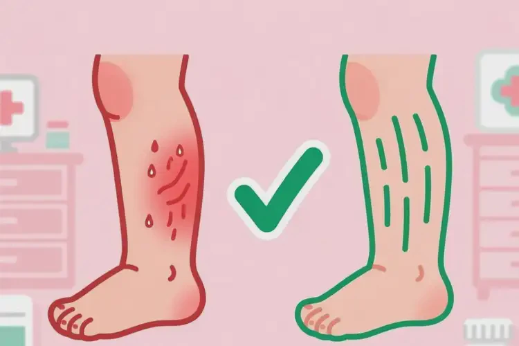 小兒小腿長(zhǎng)濕疹可不可以根治(圖1)