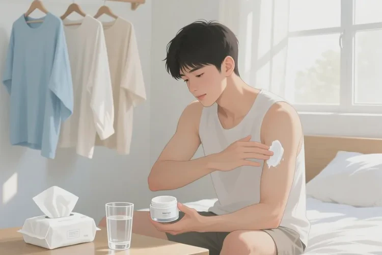 青年人手臂有濕疹能靠自己自愈嗎(圖1)