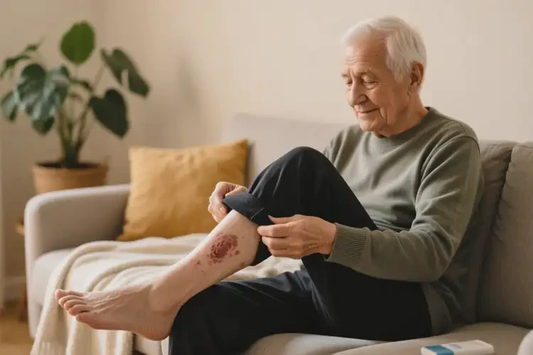 老年人小腿長(zhǎng)濕疹可以治好嗎(圖2)