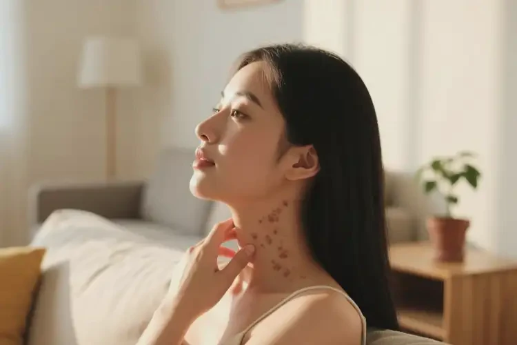 產(chǎn)婦脖子上偶爾長濕疹可以治好嗎(圖4)