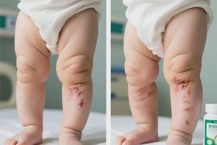 嬰兒小腿長(zhǎng)濕疹可以治好嗎(圖1)