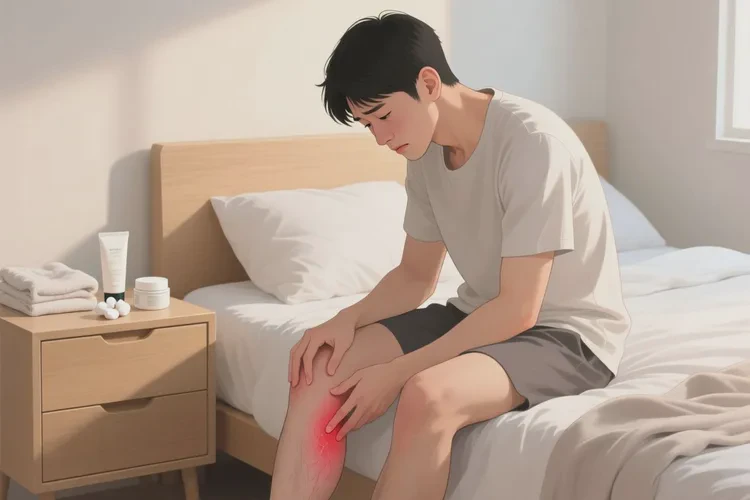 男人大腿上容易起濕疹能靠自己自愈嗎(圖1)