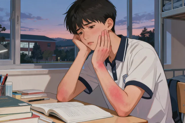 大學生手臂上出濕疹能靠自己自愈嗎(圖1)