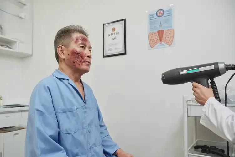 男人臉上偶爾長濕疹可不可以根治(圖2)